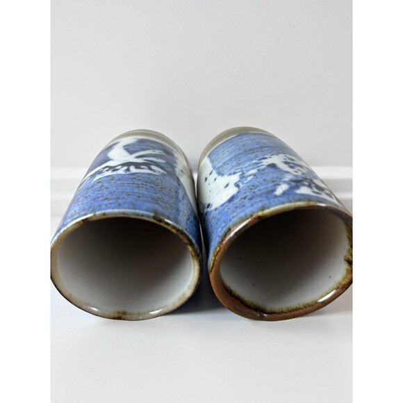 4 Vintage Japanese Ceramic Cups – Tea Tumblers – Mid Century Modern Drinkware – - Picture 3 of 4